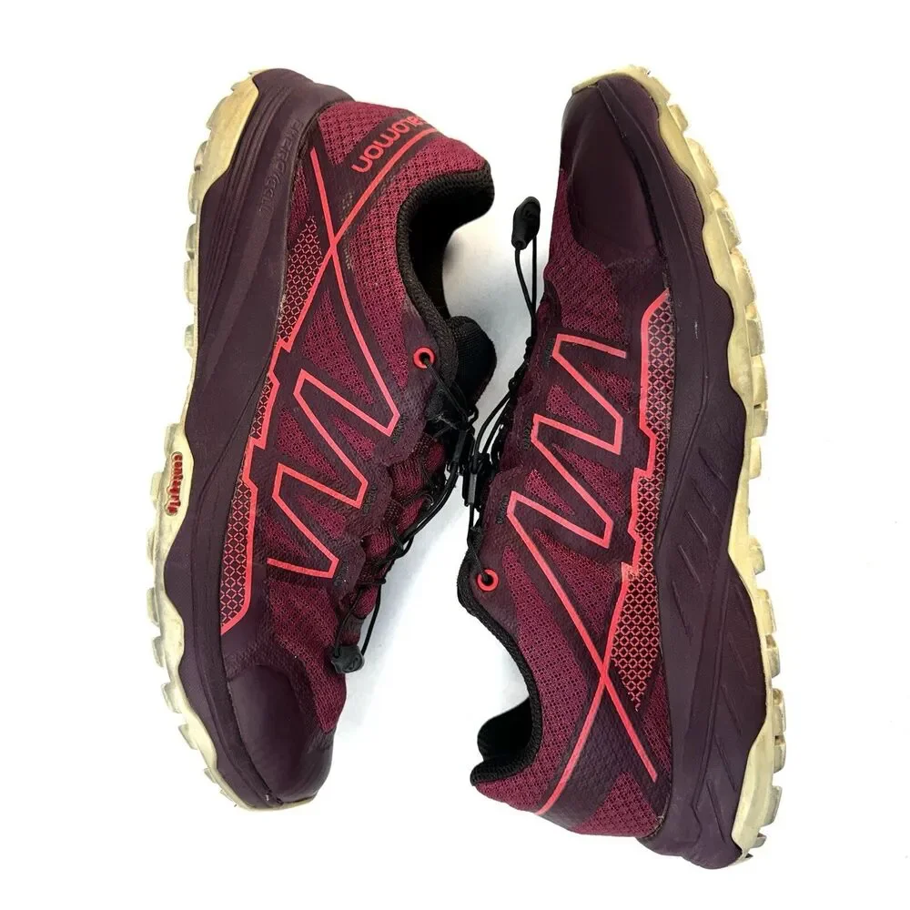 Salomon XA TAKEO Women's Size 9.5 Burgundy Trail Running Hiking Sneaker 410826